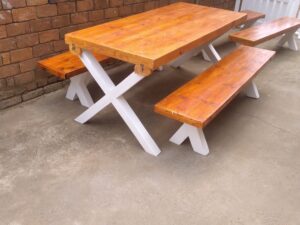 Table and benches 